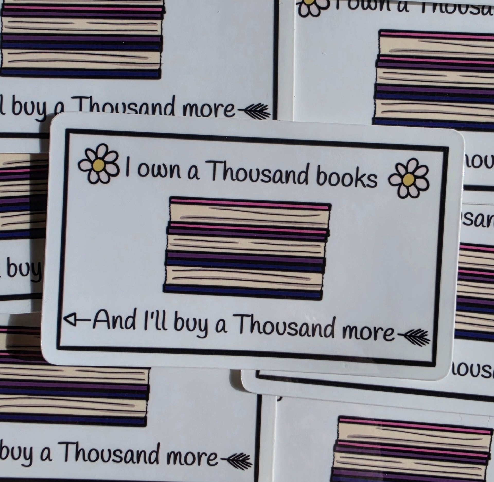 Thousand Books Sticker