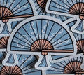 Blue Fan Sticker