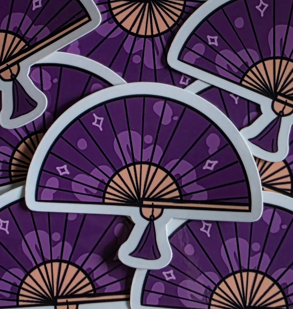 Purple Fan Sticker