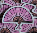 Pink Fan Sticker